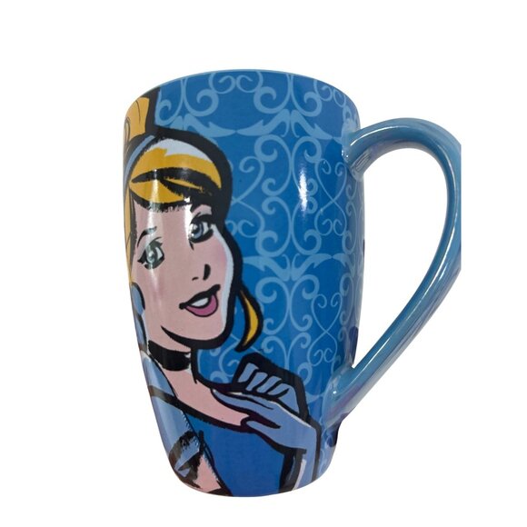 Cinderella Blue Coffee Mug Disney Park Ceramic 16 oz It’s Hard To Wake Uo When … - Picture 12 of 13